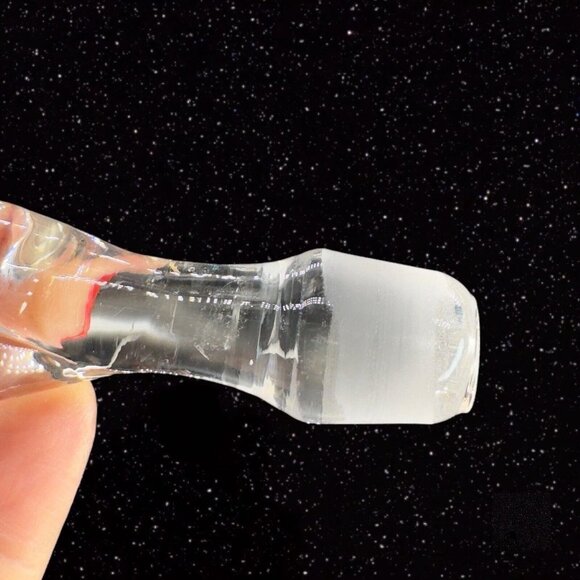 Clear Crystal Decanter Etched With Snail Swirl Stopper Hand Made In Portugal VTG - Picture 7 of 16